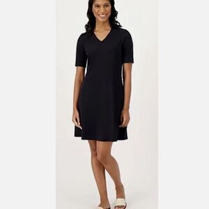Isaac Mizrahi Live Swing Dress Black Sz 2X petite New